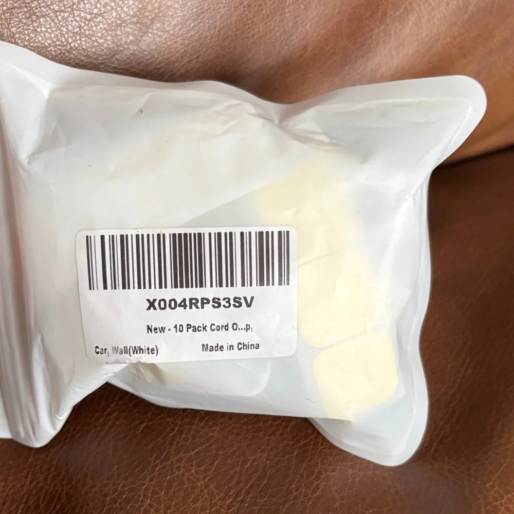 Universal White Cable Protector Clips for Lightning, USB-C, and Micro USB